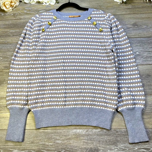 Baldinini Trend Women's Gray Wool Sweater - S